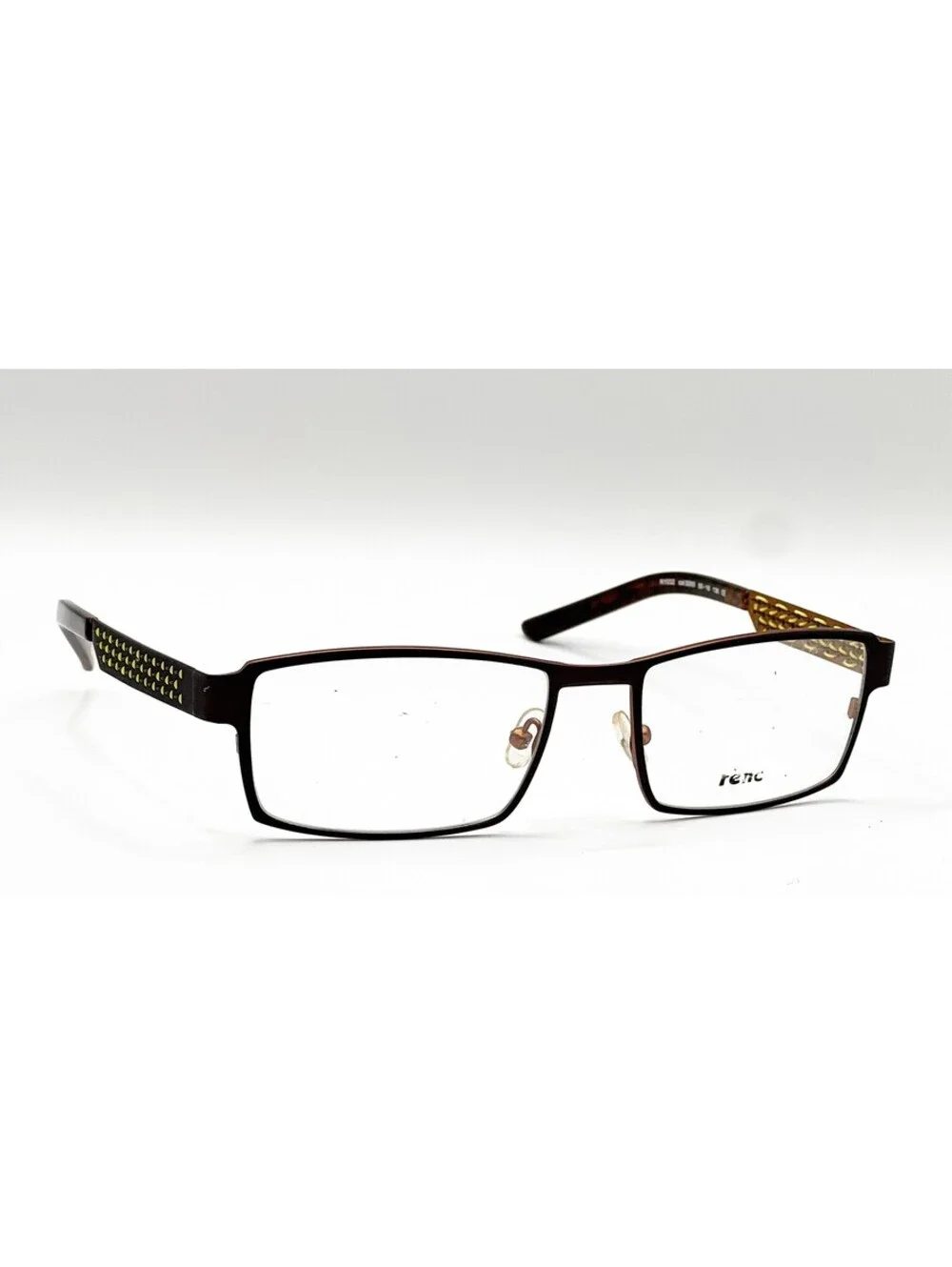 Renoma R1032 COL.9265 Bronze Gold Rectangle Authentic Eyeglass Frames 55-18-136
